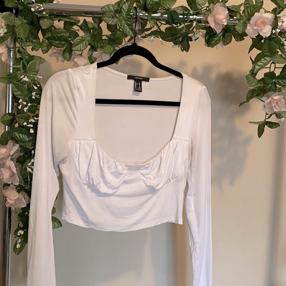 3 for $20 Forever 21 White Crop top / size medium
